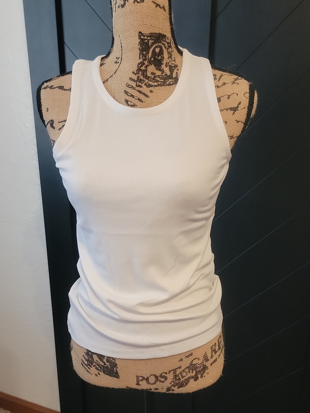 NWT White Ribbed Tank